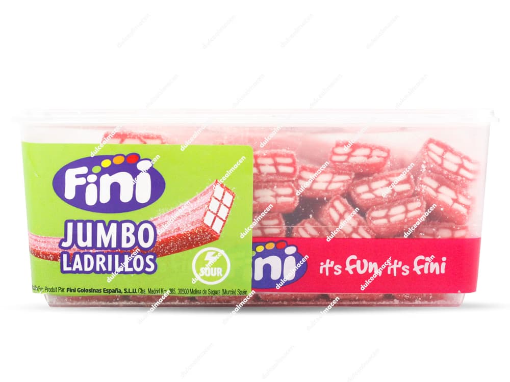 Fini Jumbo Ladrillo Fresa Pica 30 uds