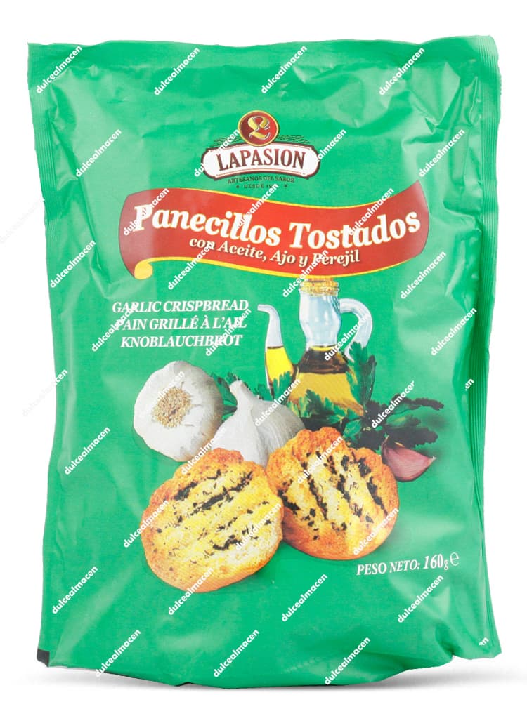 Lapasion Panecillos Tostados con Aceite, Ajo y Perejil 160 gr