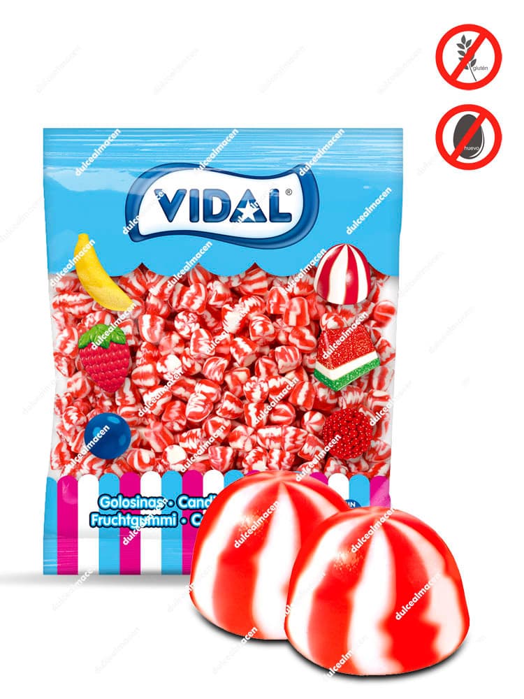 Vidal Besos Twist Fresa 250 uds | Gominolas