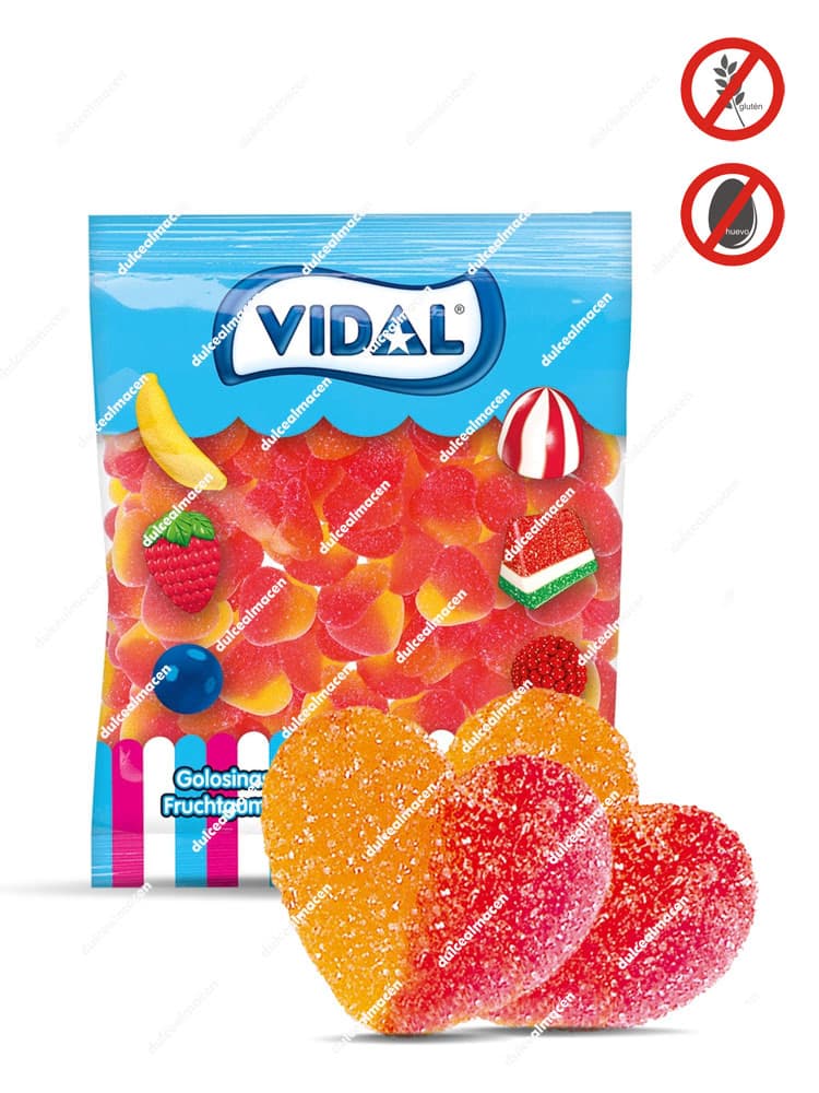 Vidal Corazón Melocotón 250 uds | 250 uds