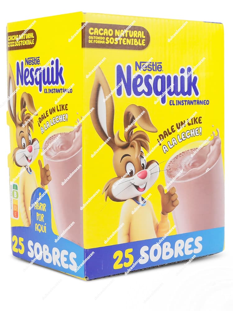 Nesquik Pack 25 Sobres caja de sobres de cacao soluble en Dulcealmacen