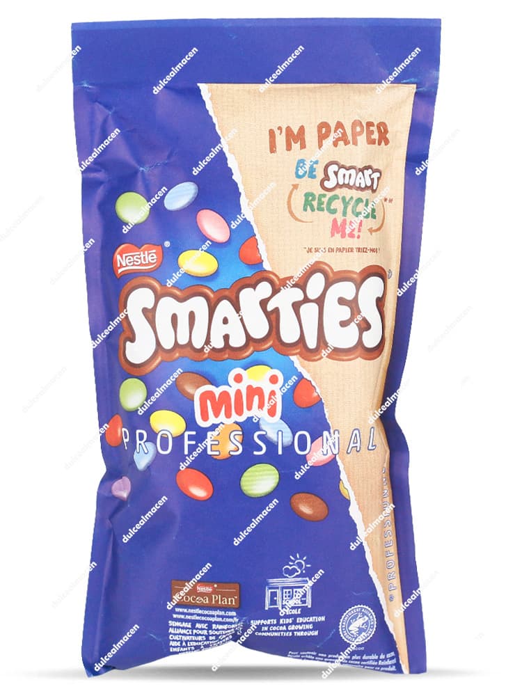 Nestle Smarties Mini 500g bolsa de grageas de chocolate en Dulcealmacen