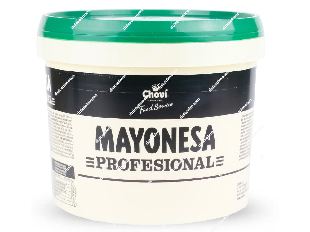 Cubo de 3,6 litros de Mayonesa Profesional Choví para canal Food Service y hostelería - Dulcealmacen