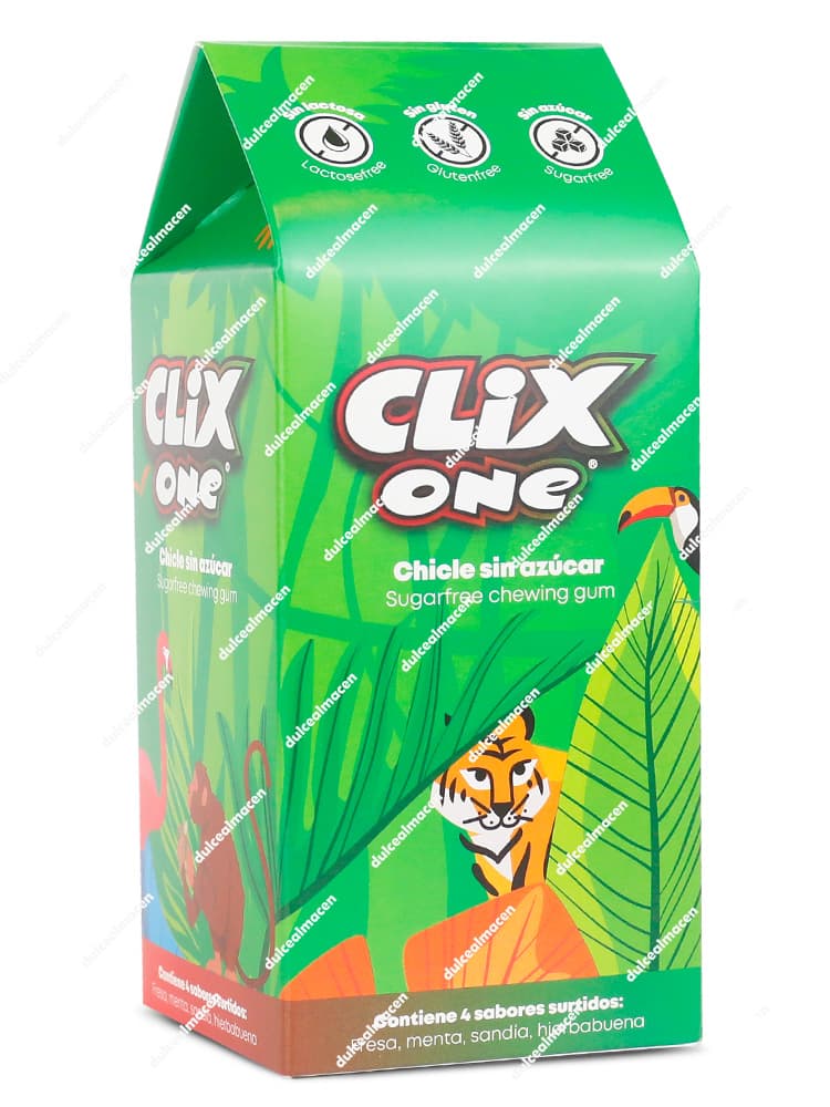 Clix One Surtido 4 Sabores 100g envase de chicles sin azucar en Dulcealmacen