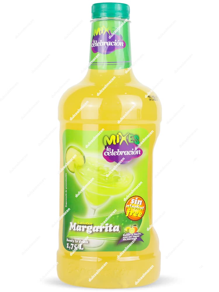 Botella de Mixes Cóctel Margarita Sin Alcohol 1,75L La Celebración - Dulcealmacen