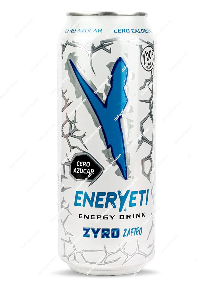 Lata de Bebida Energética Eneryeti Zyro Zafiro 500ml Cero Azúcar en Dulcealmacen