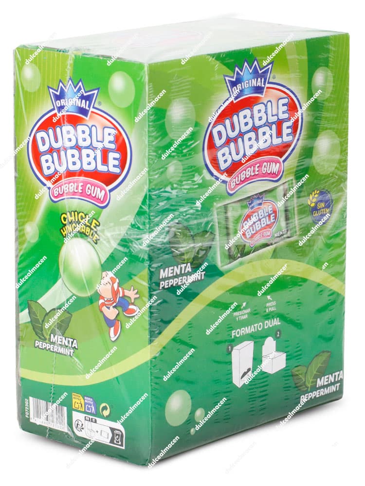 Dubble Bubble Menta 100 uds Dulcealmacen chicles frescos Ciudad Real