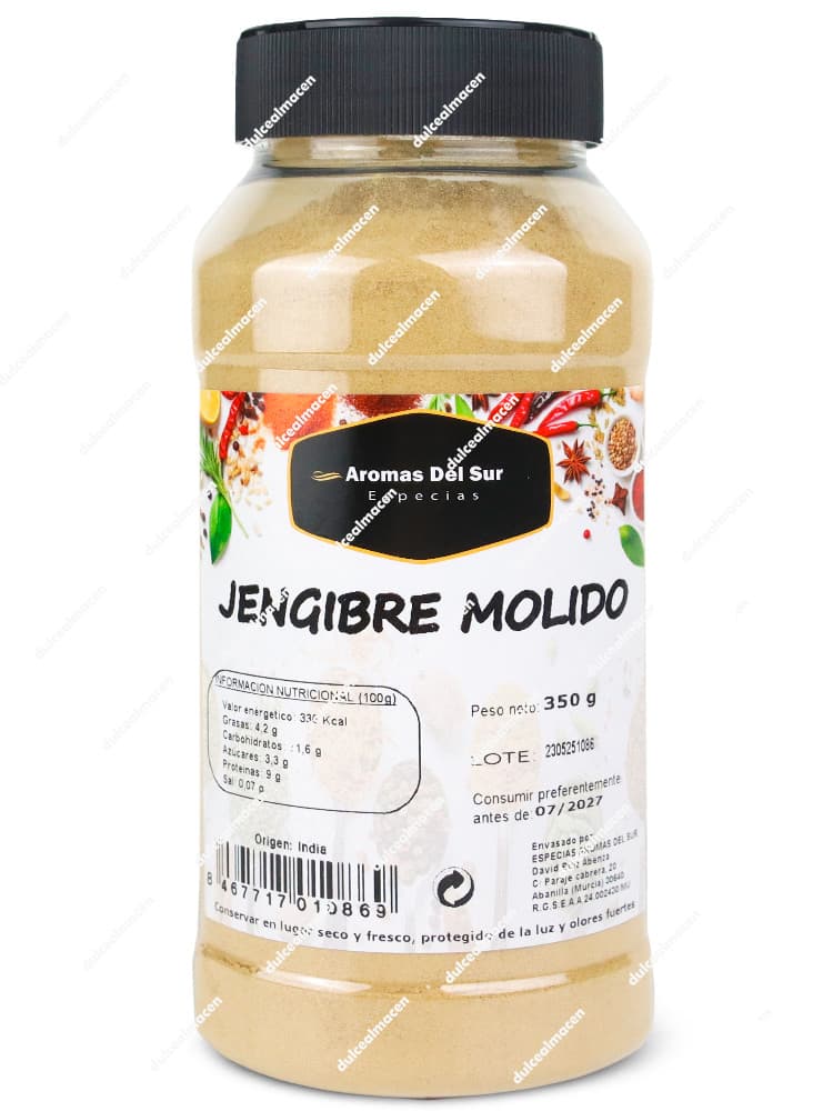 Bolsa de jengibre molido 350g de Dulcealmacen, ideal para cocina y repostería en Miguelturra