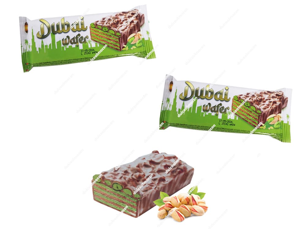 Wafer Dubai 24 Uds: Barquillos Rellenos Crujientes
