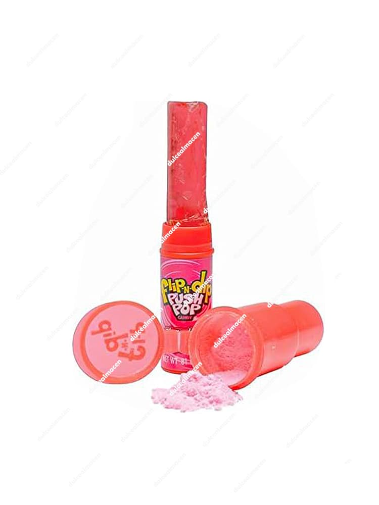 Bazooka Flip-N-Dip Push Pop - Estuche de 12 Unidades