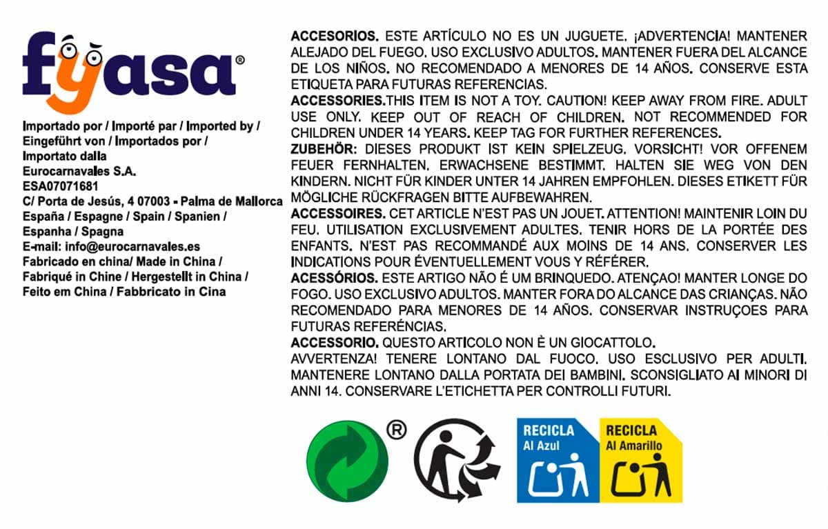 advertencia peluca oro