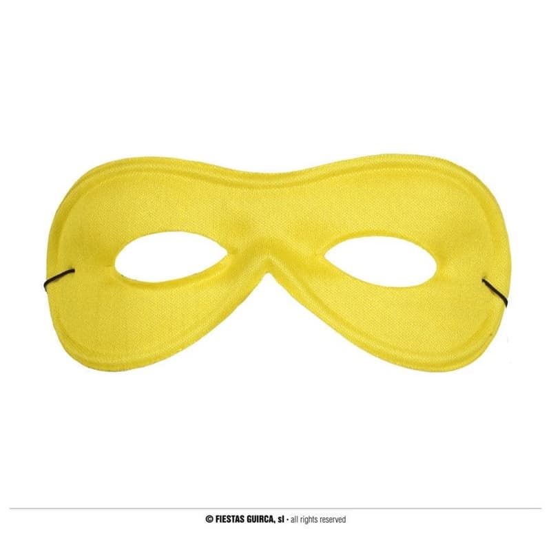 Guirca Antifaz Pierrot Seda Amarillo Extra