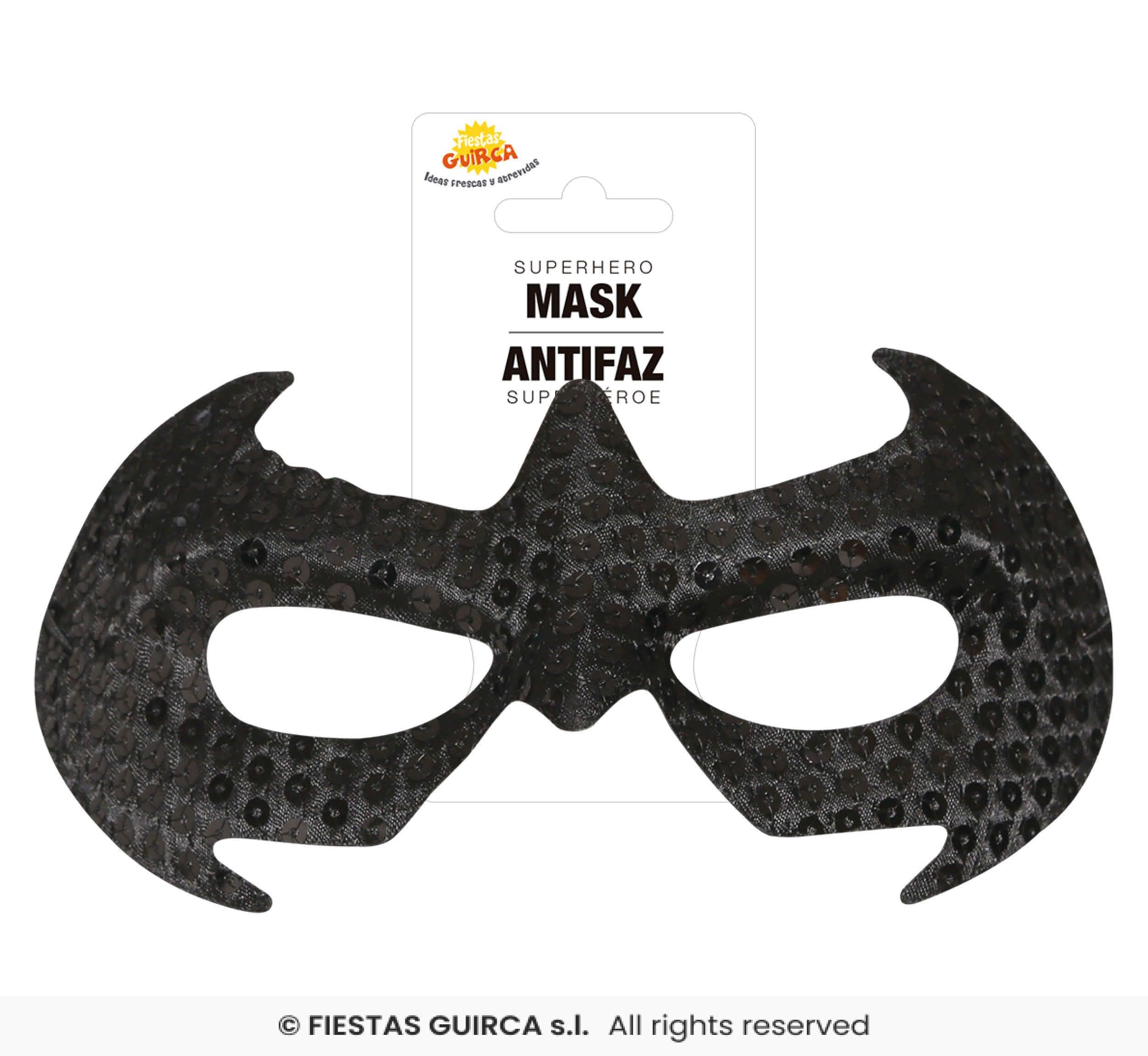 Guirca Antifaz Negro Super Héroe