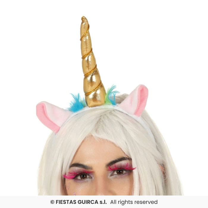 Diadema Unicornio Oro Guirca en Dulcealmacen