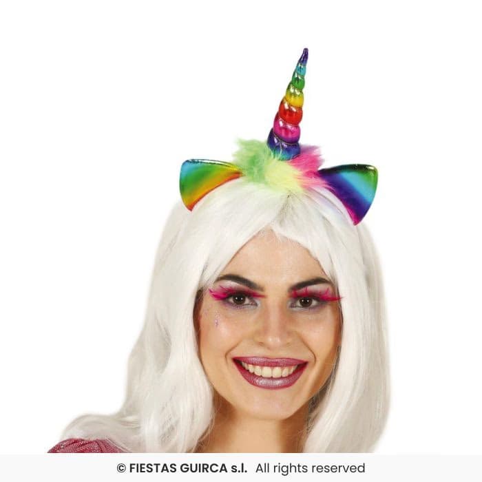 Diadema Unicornio Multic. Guirca en Dulcealmacen