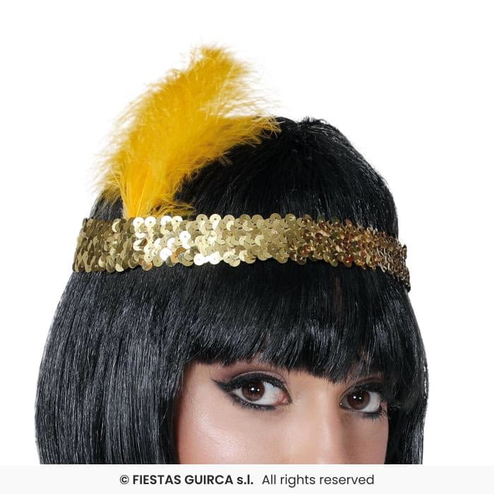 Diadema Charleston Oro Guirca en Dulcealmacen
