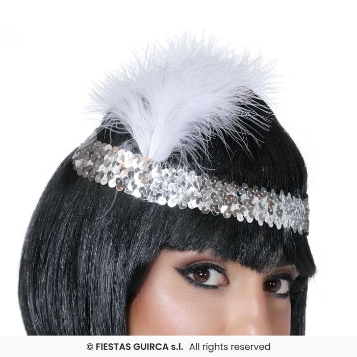 Diadema Charleston Plata Guirca en Dulcealmacen