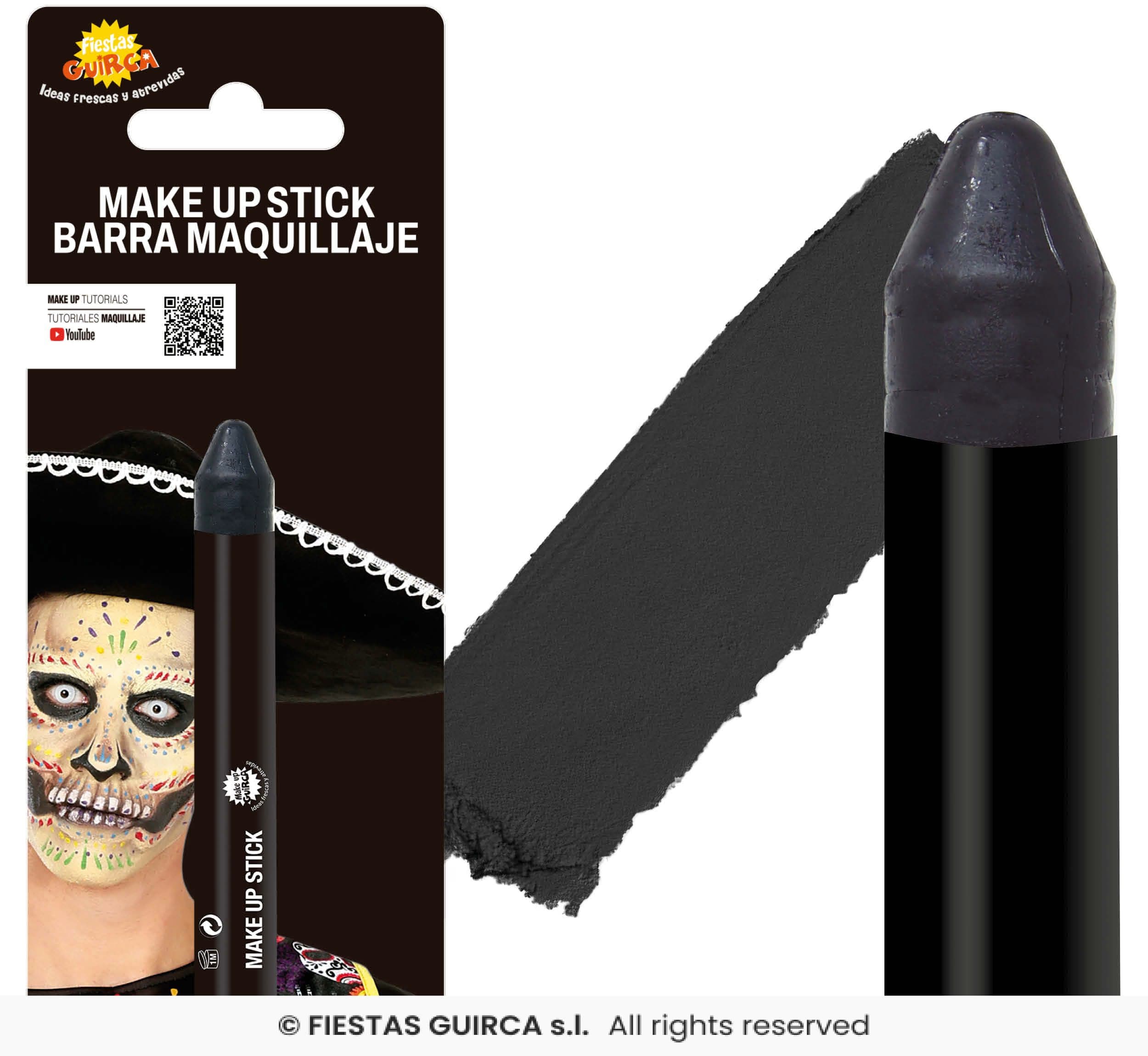 Guirca Barra Maquillaje Infantil Negro 10 gr
