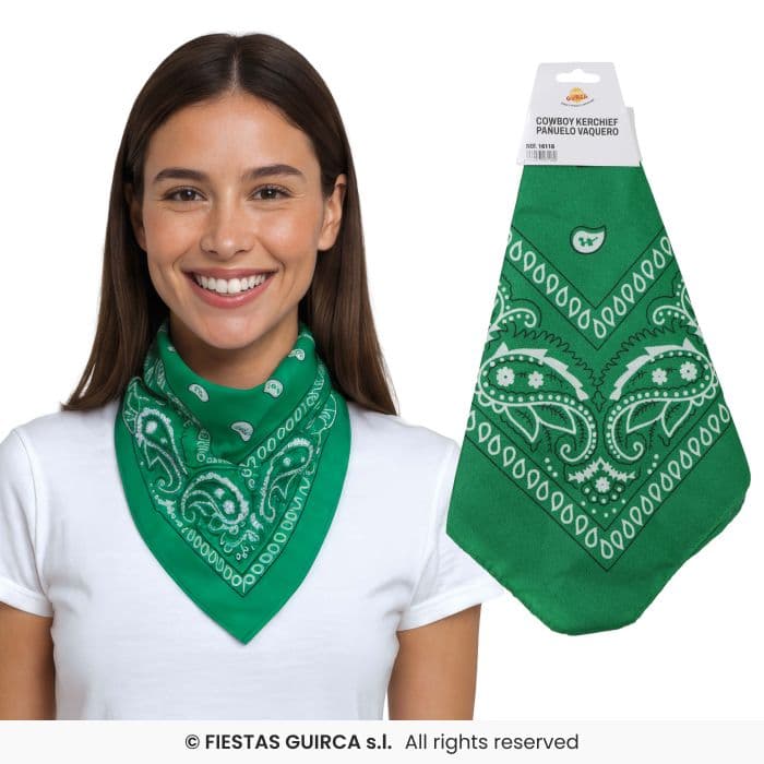 Pañuelo Vaquero Verde Guirca en Dulcealmacen