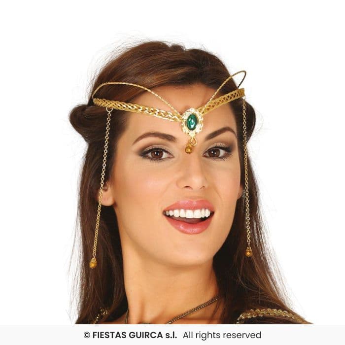 Diadema Medieval Metálica Oro Guirca en Dulcealmacen