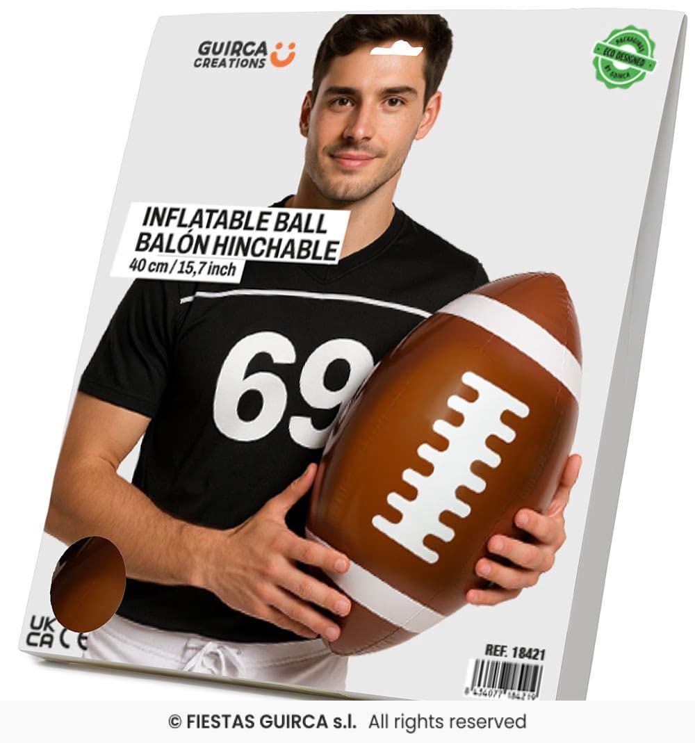 Guirca Balón Hinchable Futbol Americano 40 cm