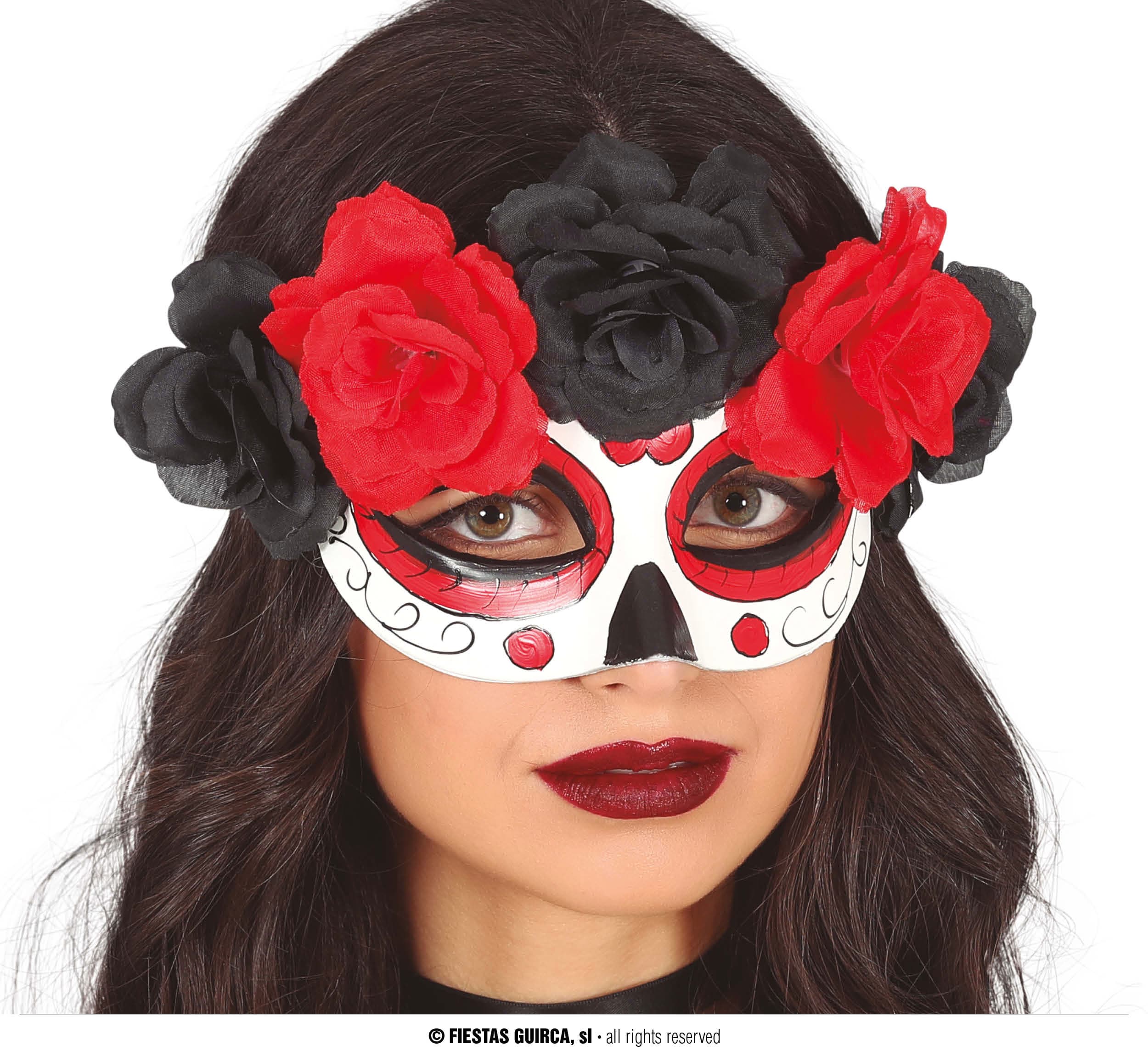 Guirca Antifaz Catrina con Flores