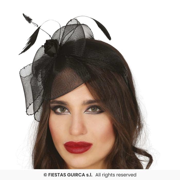Diadema Flor Negra Guirca en Dulcealmacen