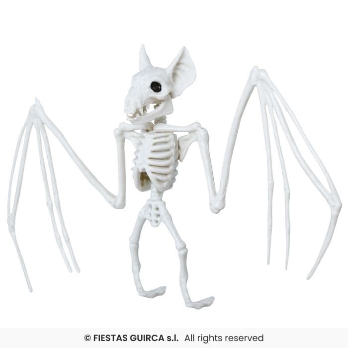 Esqueleto Murciélago 30x16 Cms Guirca, Esqueleto Murciélago, murciélago de esqueleto, adorno de terror, decoración Halloween, figura de quiróptero, atrezzo escalofriante, Fiestas Guirca, cotillón, dulcealmacen, miguelturra, ciudad real