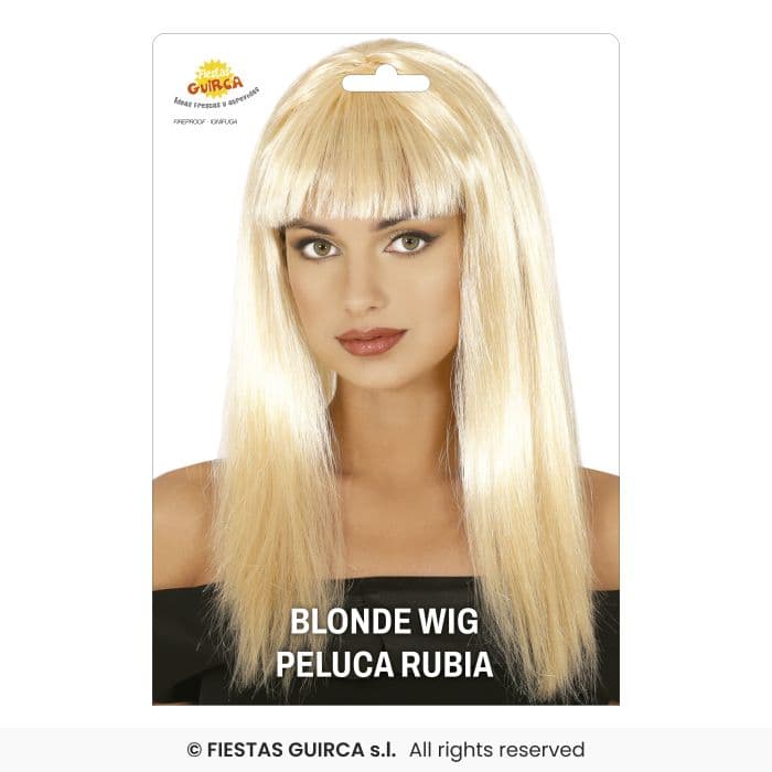 Peluca Melena Rubia 120 Gr. Guirca en Dulcealmacen