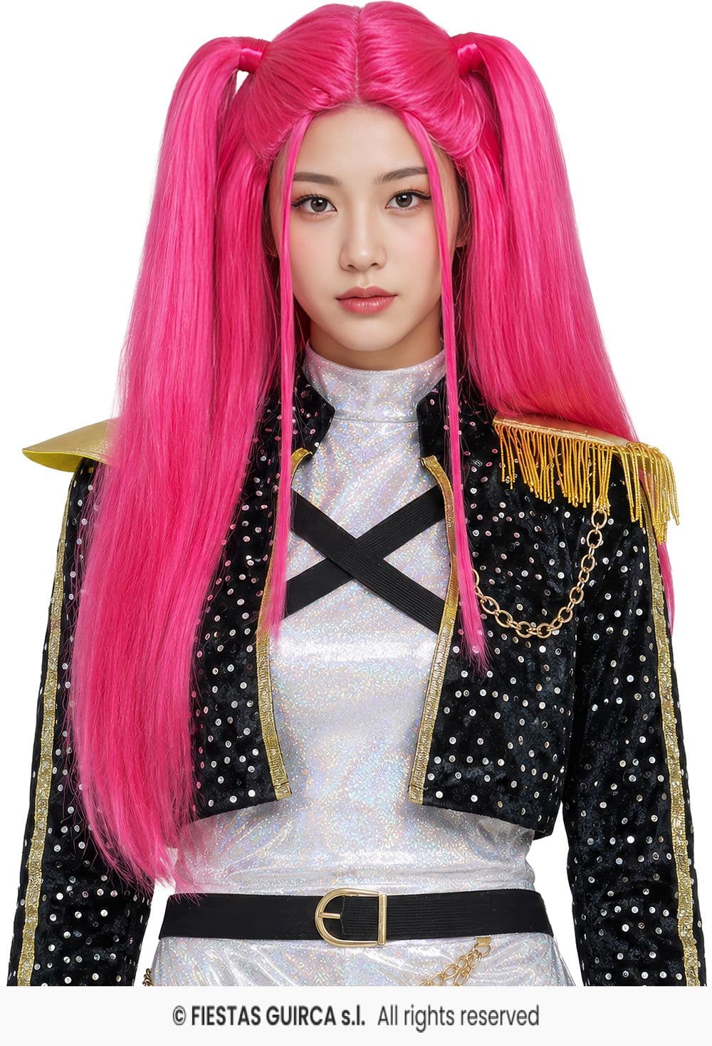 Guirca Peluca Pink Charm K-Pop