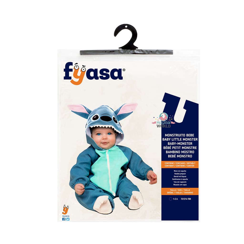 Disfraz de Bebé Monstruito Azul Suave y Divertido