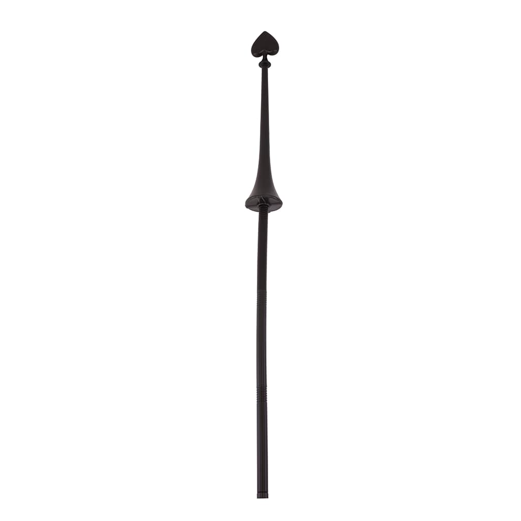 Bastón largo de color negro con pomo decorativo en forma de As de Picas desmontado en cuatro piezas - Dulcealmacen
