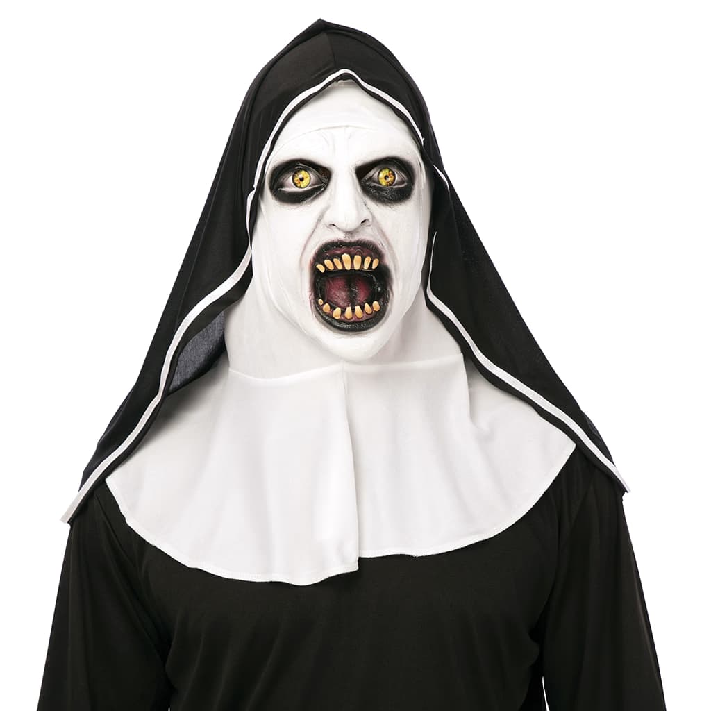 Máscara de La Monja Terrorífica Fyasa - con Hábito para Halloween