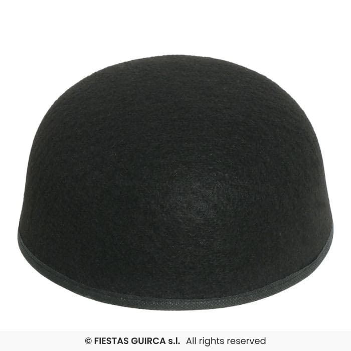 Guirca Casquete Fieltro Negro Para Deco como base redonda para diseñar sombreros y tocados de fiesta en Dulcealmacen