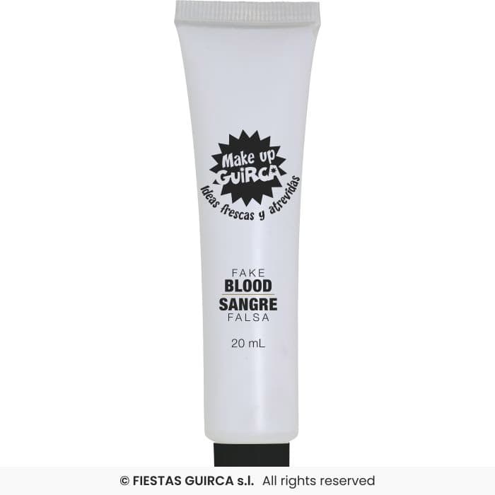 Guirca Tubo Sangre 20 ml Lavable para maquillaje de disfraces en Dulcealmacen