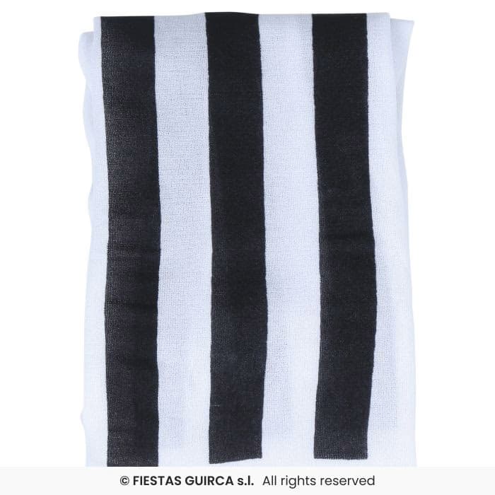Guirca Pantys Rayas Negras/Blancas Adulto medias elásticas a rayas verticales para disfraz en Dulcealmacen