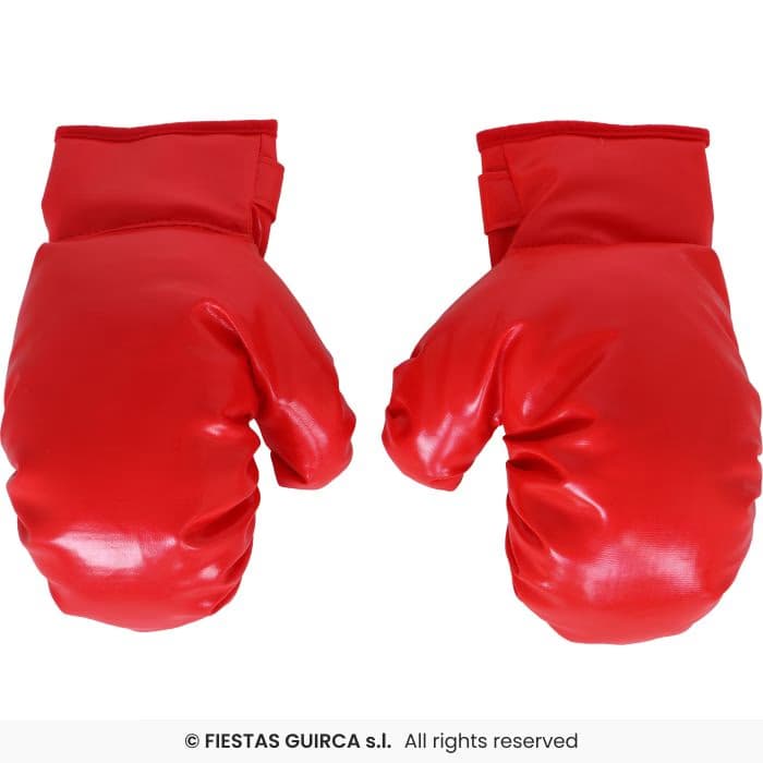 Guirca Guantes de Boxeo 28 cm de color rojo para disfraces infantiles en Dulcealmacen