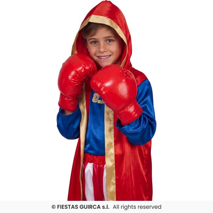 Guirca Guantes de Boxeo 28 cm de color rojo para disfraces infantiles en Dulcealmacen