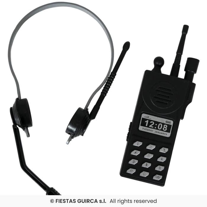 Guirca set walkie talkie con auriculares para disfraz en Dulcealmacen