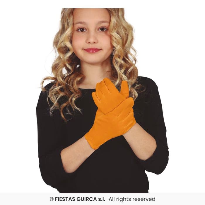 Guirca Guantes Infantiles 17 cm de colores para disfraces en Dulcealmacen