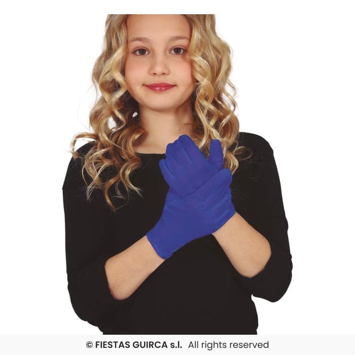 Guirca Guantes Infantiles 17 cm de colores para disfraces en Dulcealmacen