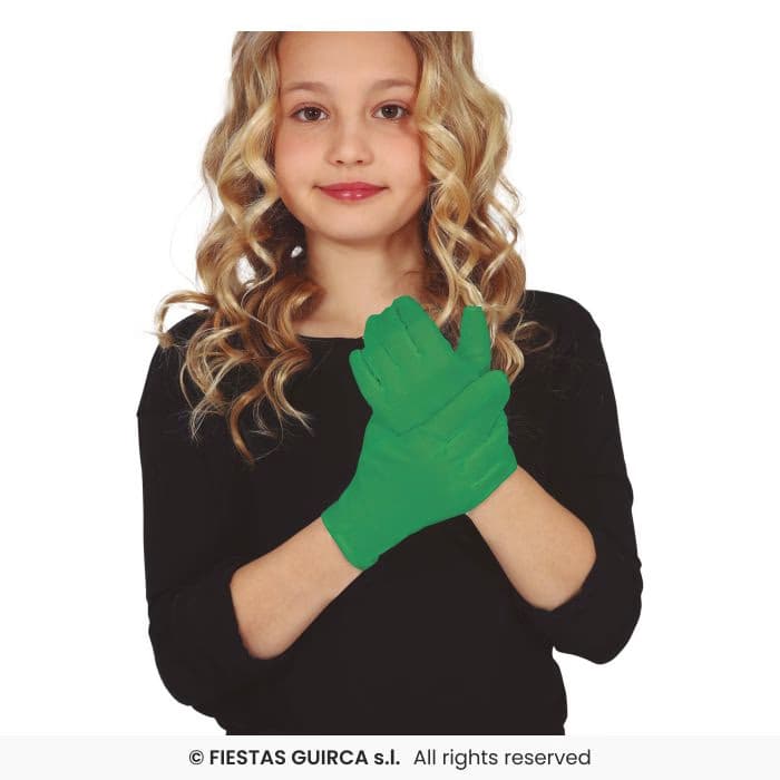 Guirca Guantes Infantiles 17 cm de colores para disfraces en Dulcealmacen