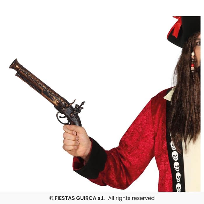 Guirca Pistolon Trabuco 28 cm de juguete para disfraz pirata en Dulcealmacen