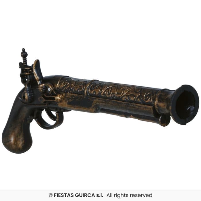 Guirca Pistolon Trabuco 28 cm de juguete para disfraz pirata en Dulcealmacen
