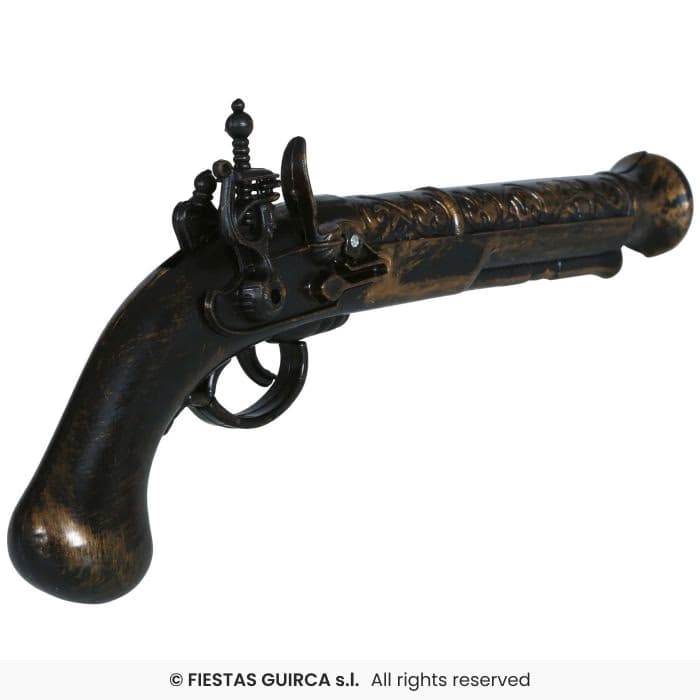 Guirca Pistolon Trabuco 28 cm de juguete para disfraz pirata en Dulcealmacen