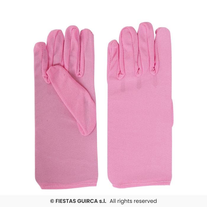 Guirca Guantes Rosa 20 Cms para disfraces y fiestas en Dulcealmacen