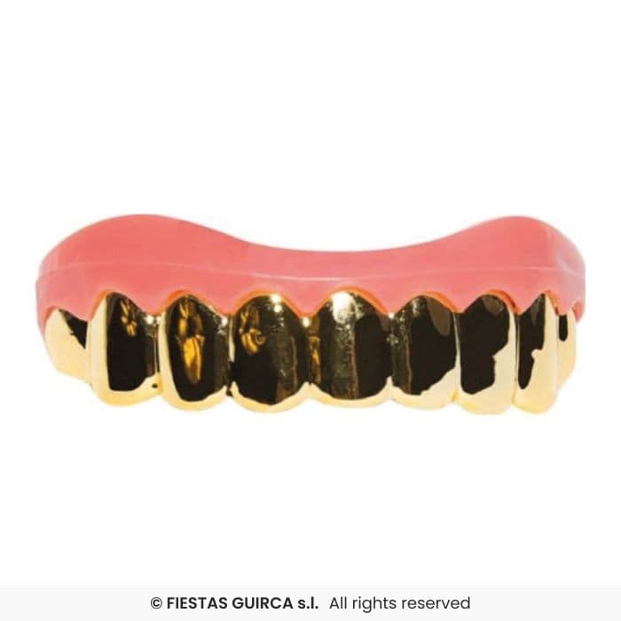 Guirca Dientes Oro con base termoplástica en Dulcealmacen