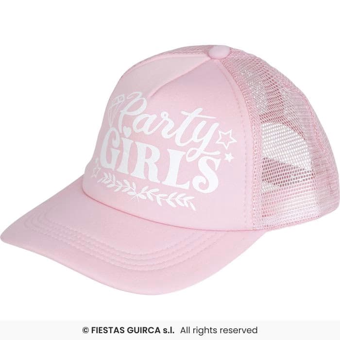 Guirca Gorra Party Girls Rosa para fiesta en Dulcealmacen