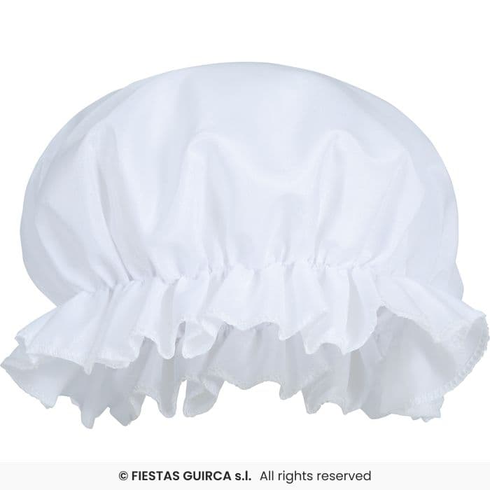 Guirca Gorro Sirvienta Adulto cofia blanca para disfraz en Dulcealmacen