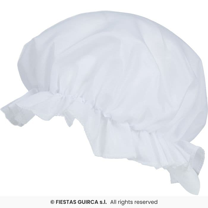 Guirca Gorro Sirvienta Adulto cofia blanca para disfraz en Dulcealmacen